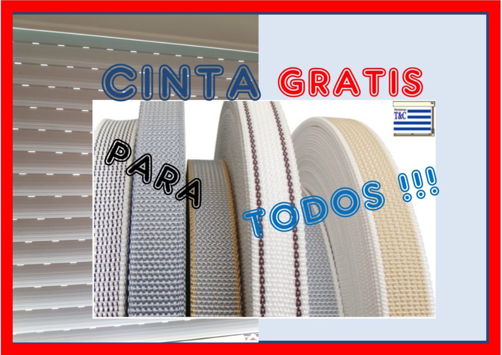 Cintas para diferentes tipo de cortinas de enrollar