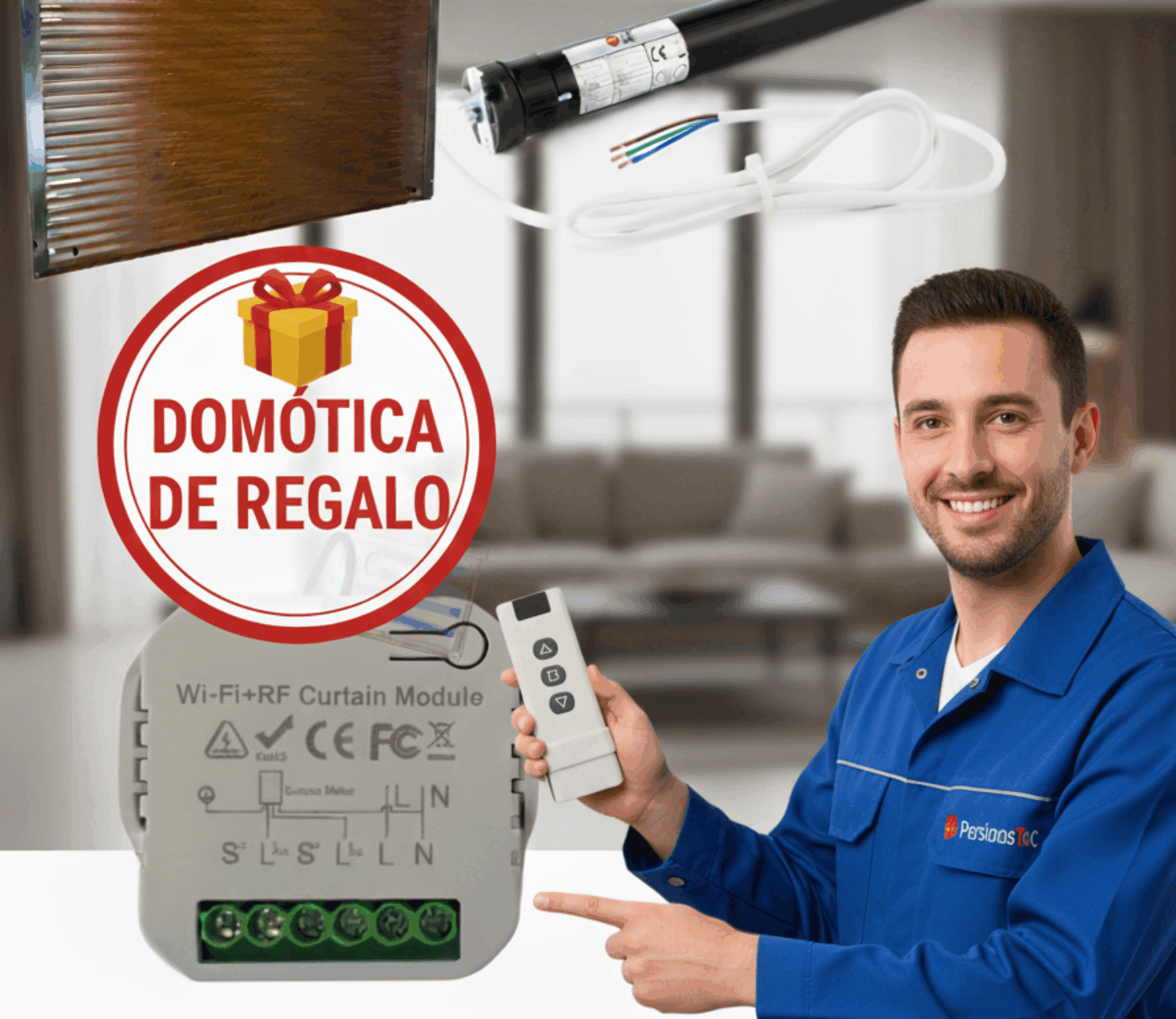 ¡Últimos Días! Domótica Gratis para tus Persianas (Promo hasta 30/9)