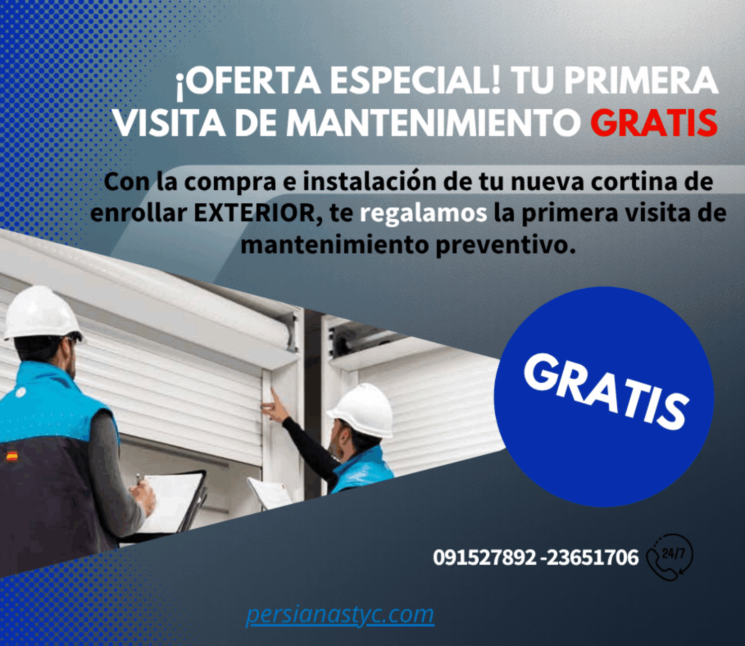 Persiana Exterior: ¿PVC o Aluminio? Oferta de Mantenimiento Gratis